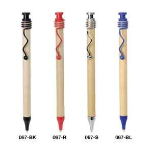ECO- Friendly Recycle paper pen with wave metal clip